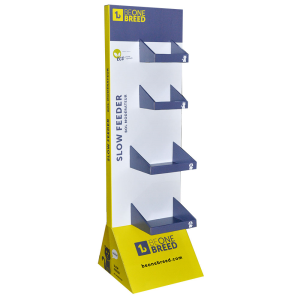 Custom Design Layers Printed Logo Promotion Pop Up Cardboard Floor Display Stand Corrugated Display Shelf Paper Display Rack