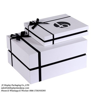 Custom Exquisite Paper Gift Box For Wig Packaging Bundle Weave Hair Box With Bowknot