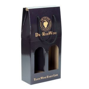 Unique Design Hand-make Red Wine Packaging Bag With Ribbon