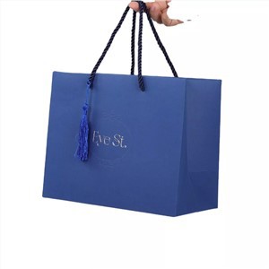 Custom Logo Luxury Paperbag Boutique Retail Clothing Packaging Shopping Bag Gift Bag