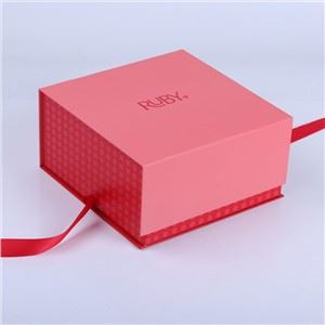 Custom Logo Plain Cosmetic Flat Foldable Paper Gift Boxes With Handles Folding Box Lid Ribbon Magnetic Luxury Packaging