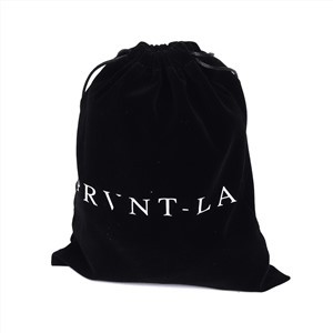 Custom Logo Printed Gift Canvas Cotton Double String Handbag Shoe Dust Drawstring Bag