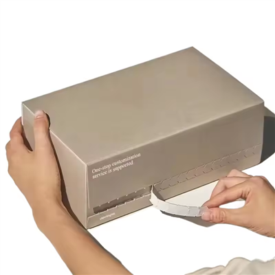 Custom Logo Tear-Off Strip Express Mailer Clothing Packaging Paper Shipping Tear-Strip-Box