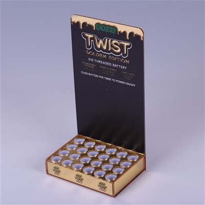 Custom Luxury Black And Gold Acrylic Display Box For Lipsticks