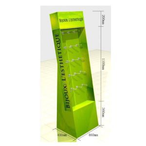 Custom printing cardboard hook ​retail display stand for supermarket