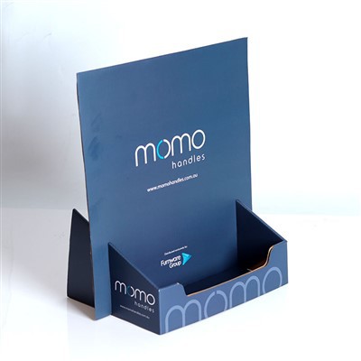 Custom Printed Desk Brochure Holder Small Cardboard Brochure Holder Table Folding Promotional Brochure Stand