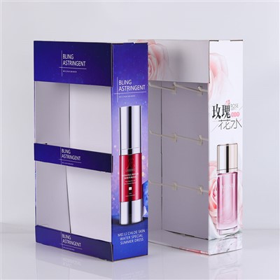 Custom Printed Hook Counter Stand Corrugated Peg Display POS Cardboard Display Stand With Hooks