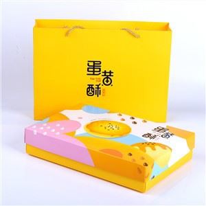 Custom Printed Roll Cake Box Food Packaging Box And Bag For Dessert Pastry