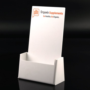 Custom Printed White Acrylic Counter Brochure Holders