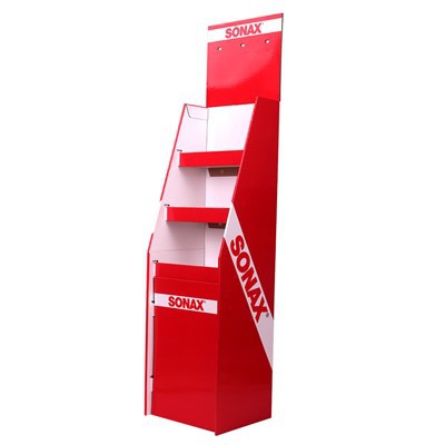 Custom Printing Retail Store Floor Standing Layered Product Display Rack Auto Supplies Corrugated Paper Custom Brand Heavy Duty