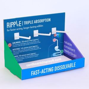Custom counter display box with peg hooks for small stuff