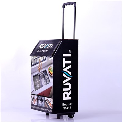Custom Your Own Brand Exhibition Paper Trolley Boxes