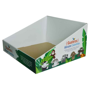 Customer Design Factory Price Customer Retail Logo Printed Foldable Corrugated Cardboard Counter Display Box