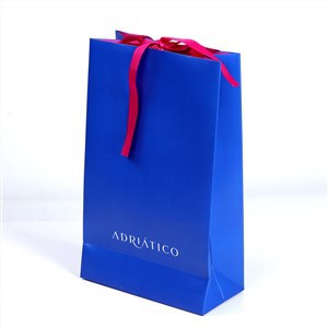 Customized Logo Design Luxury Paper Bag Gift Packaging Bag Shopping Paper Bag With Ribbon Handle