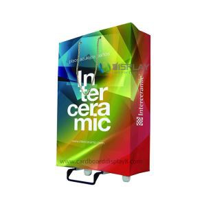 Customized Paper Box Cardboard Trolley For Advertising In The Trade Show