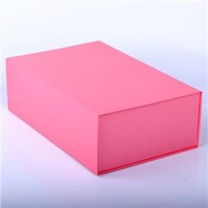 Cute Pink Flap Lid Packaging Cardboard Bespoke Folding Shipping Custom Magnetic Closure Gift Box Packaging