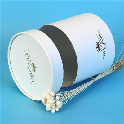 Cylinder Cardboard Box Round Paper For Flower Custom Gifts And Crafts Rigid Boxes For Valentine's Day