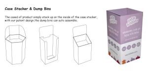 Environmental recyclable Dump Bin Cardboard Display racks