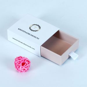 Custom logo Elegant cardboard Sliding Drawer gift Box for Jewelry Packaging