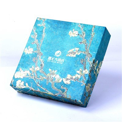 Exquisite Design Moon Cake Gift Box Lid And Base Box With Embossing Logo