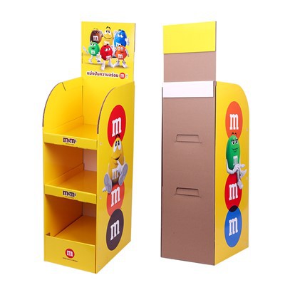 Eye-Catching Cardboard Display Stand For M&M's Chocolate Beans