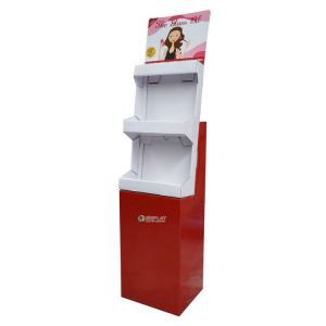 Eye-catching Cardboard Floor Display ,Cosmetic paper display stand