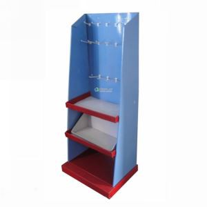 Foldable cardboard Glossy Display Shelf Stand Racks
