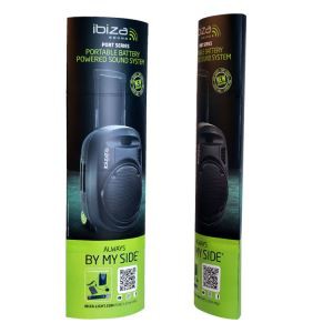 Folding Cardboard Totem Advertising Display Stand