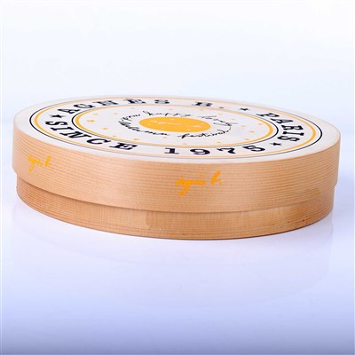Food Grade Cheese Chocolate Packaging Box Gift Boxes Handmade Print Round Pine Wood Factory Wooden Cake Box JC VB