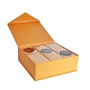 luxury tea packaging box magnet lid