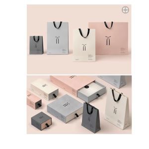 Graceful/elegant Warm Color Boutique Paper Packaging Bag For Dior/Gucci/Marc Jacobs