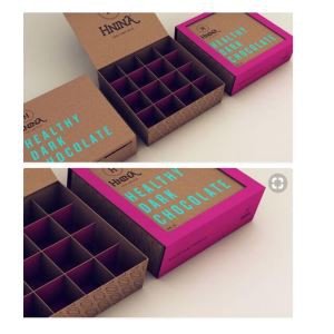 Hand Make Craft Paper Chocolate Packaging Box For Dark Chocolate