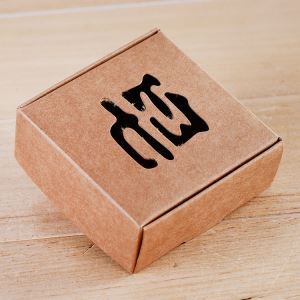 Brown fantastic Handmade Soap foldable cardboard box