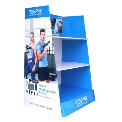 High-quality Corrugated Cardboard Floor Display Racks