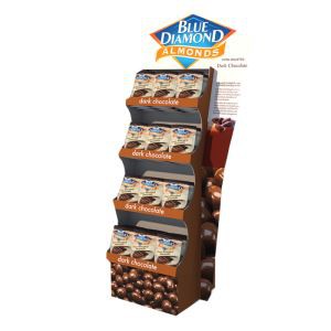 High Quality Custom Cardboard Display Stands For Promotion Dark Chocolate/cardboard Chocolate Display
