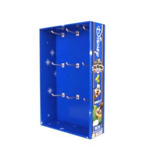 Custom Design Cardboard Display Stand With Hooks For Stationer/shopping Mall