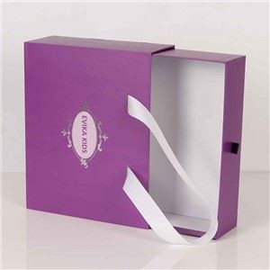 High Quality Custom Packaging Clothing Drawer Box Printed Logo Foldable Shoe Paper Box