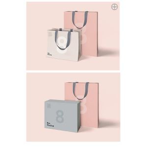 High Quality Paper Packaging Bag For High End Clothing Boutique