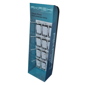 High Quality Peg Hooks For Exhibition Promotion Stationery/sock/food/skincare Cardboard Display Stand Manufacturer