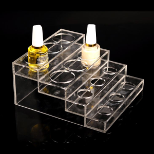 High Transparent stairs nail polish Acrylic counter display