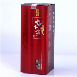 Holographic Shiny Paper Packaging Box Folding Wine Gift Box Luxury Wine Bottle Package Box