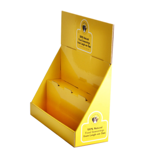 H​ot sale pop up shop cardboard counter top food display box custom
