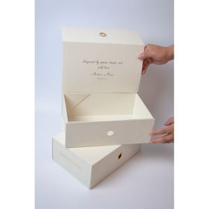 Hot Stamp Folding Cardboard Packaging Box With Magnetic Lid For Custom Unique Design