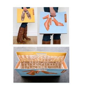 Paper Packaging Bags For Female Shoes/high Heels