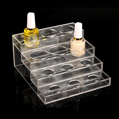 Layers Acrylic Nail Polish Display Organizer Shelf Clear Cosmetic Display Rack Holder Frame Jewelry Stand Storage Box
