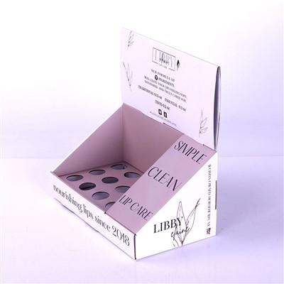 Promotional Activiy Leader Display Saved To Cardboard Make Up Counter Top Displays in Cardboard Cosmetics/makeup Display Rack