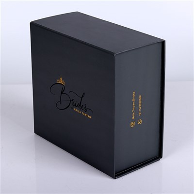 Luxury Black Magnetic Folding Gift Boxes Clothing & Shoes Packaging Box