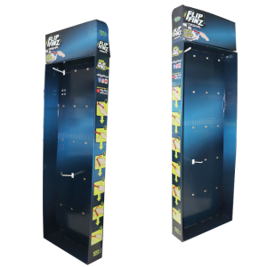Floor Standing Cardboard Display Stand Pegboard Display