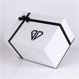 Luxury White Rigid Gift Box With Bow