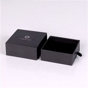 Matt Black Jewelry​ Ring Boxes Packaging With Private Logo